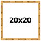 20x20 Bamboo Picture Frame with UV-Resistant Acrylic & Acid Free Backing, Available in 4 Finishes - Brown, Black, Gold, and Natural